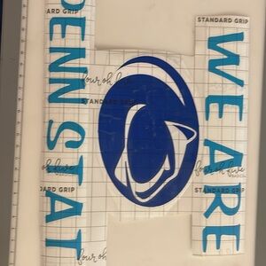 Blue and White Penn State Decal